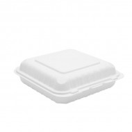 9x9 take out food container 1 compartment PP Biodegradeable